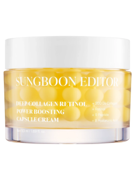 Капсульный крем с коллагеном и спикулами для упругости и сияния кожи