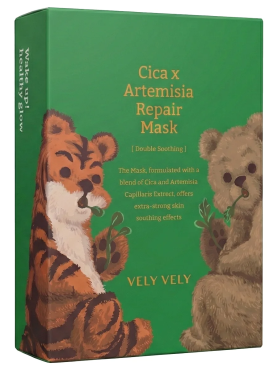 Восстанавливающая тканевая маска с экстрактом полыни и центеллы