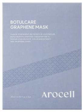 Графеновая маска «эффект микротоков» с ботулиническим пептидом и коллагеном