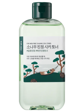 Мужской успокаивающий тонер с экстрактами сосны и центеллы