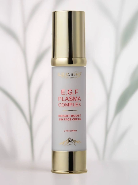 a.g.e.stop Биоплацентарный крем для лица E.G.F. Plasma Complex 24h Bright Boost Face Cream 50 мл фото 4