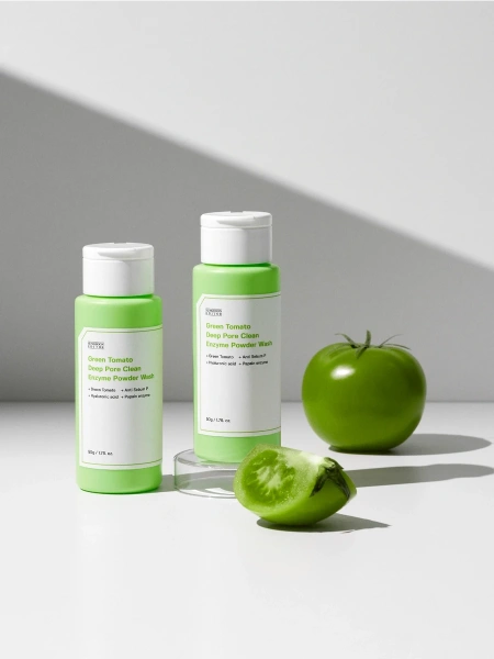 Sungboon Editor Энзимная пудра для глубокого очищения пор Green Tomato Deep Pore Clean Enzyme Powder Wash 50 гр фото 1
