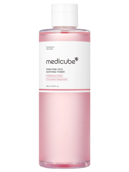 Medicube Успокаивающий тонер с ПДРН и комплексом пептидов PDRN Pink CICA Soothing Toner 250 мл