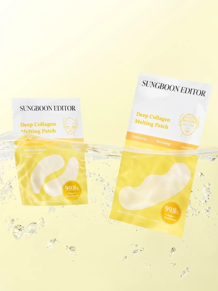 Sungboon Editor Набор тающих патчей с коллагеном и пептидами Deep Collagen Melting Patch 0.28 х 3 шт + 0.46 гр х 3 шт фото 6