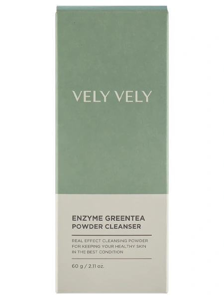 Vely Vely Энзимная пудра с зеленым чаем и липазой Enzyme Green Tea Powder Cleanser 60 гр фото 8