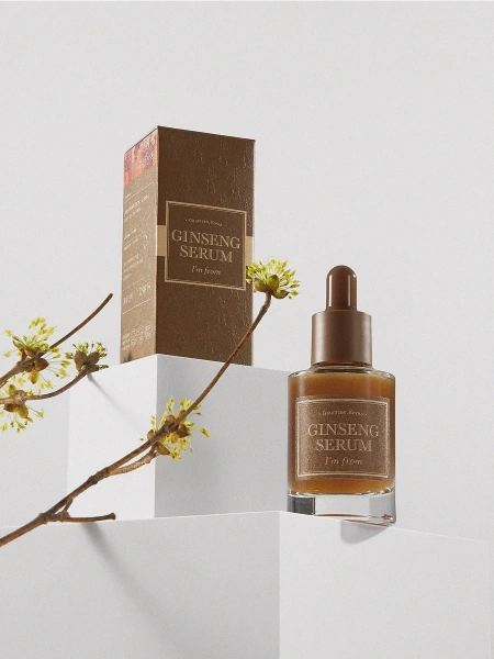I'm from Лифтинг сыворотка для тусклой кожи c женьшенем Ginseng Serum   30мл фото 4