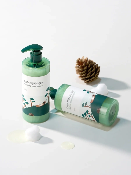 Round Lab Успокаивающий шампунь для волос с экстрактами сосны и центеллы Pine Calming Cica Shampoo 400 мл фото 4