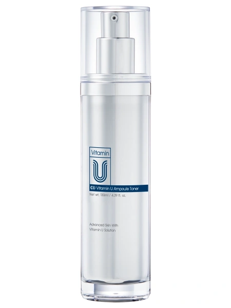 CU Skin Омолаживающий ампульный тонер с витамином U и пептидами Vitamin U Ampoule Toner 130 мл