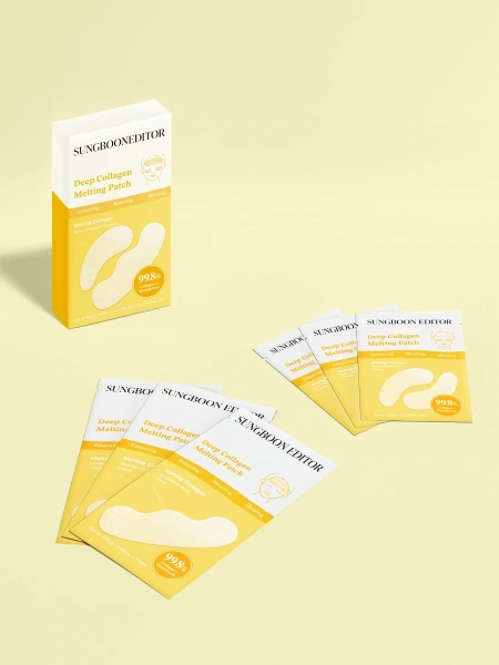 Sungboon Editor Набор тающих патчей с коллагеном и пептидами Deep Collagen Melting Patch 0.28 х 3 шт + 0.46 гр х 3 шт фото 5