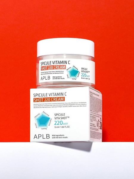 APLB Осветляющий крем с микроиглами и витамином С Spicule Vitamin C Shot 220 Cream 55 мл фото 4
