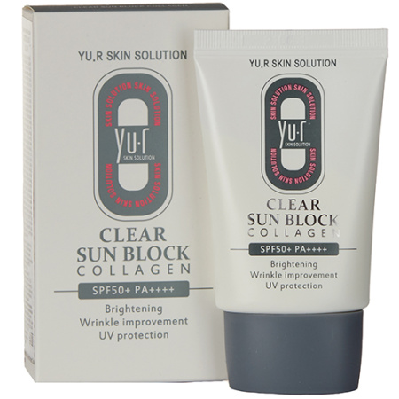 Yur Skin Solution Солнцезащитный крем SPF 50 Collagen Clear Sun Block 30 мл