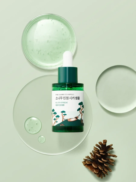 Round Lab Успокаивающая ампула с экстрактом сосны и центеллы Pine Calming Cica Ampoule 30 мл фото 3
