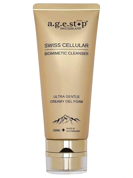 a.g.e.stop Очищающая гель-пенка для деликатного умывания Swiss Cellular Biomimetic Cleanser 100 мл