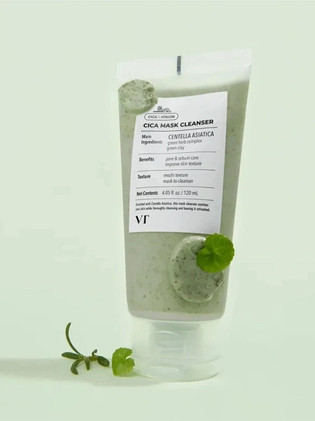 VT Cosmetics Очищающая маска-пенка с центеллой и ретинолом Cica Mask Cleanser 120 мл фото 1