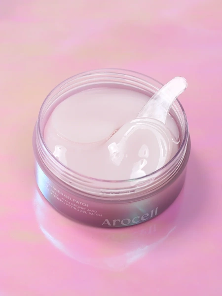 Arocell Коллагеновые патчи для глаз с ПДРН, бакучиолом и пептидами Super Collagen Gel Patch 60 шт фото 2