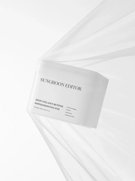 Sungboon Editor Обновляющие пэды с коллагеном и ретинолом Deep Collagen Retinol Power Boosting Pad 100 шт фото 4