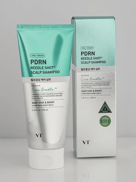 VT Cosmetics Шампунь с ПДРН и микроиглами против выпадения волос PDRN Reedle Shot Scalp Shampoo 200 мл фото 4