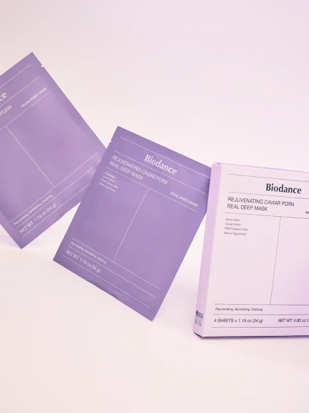 Biodance Омолаживающая гидрогелевая маска с ПДРН и икрой Rejuvenating Caviar PDRN Real Deep Mask 34 гр х 4 шт фото 7
