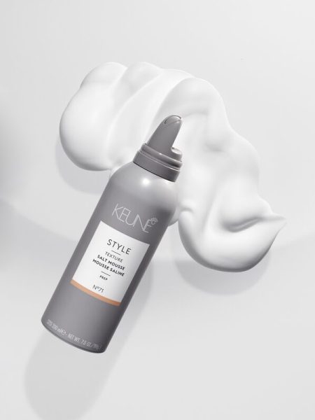 Keune Мусс для создания пляжных локонов с морской солью N.71 Style Salt Mousse 200 мл фото 1
