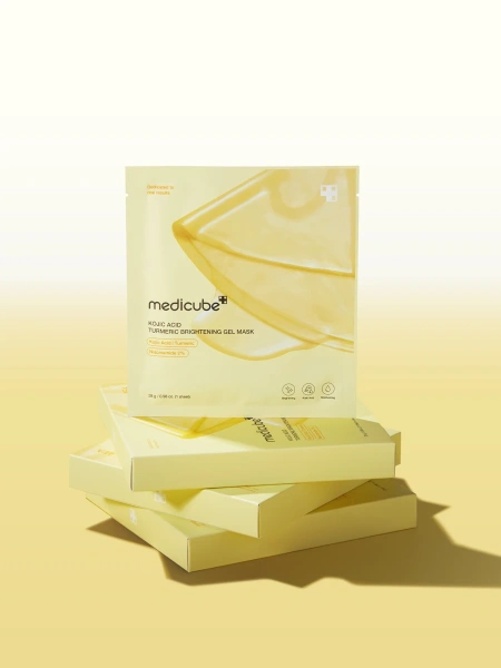 Medicube Гидрогелевая маска для сияния кожи Kojic Acid Turmeric Brightening Gel Mask 28 гр фото 1