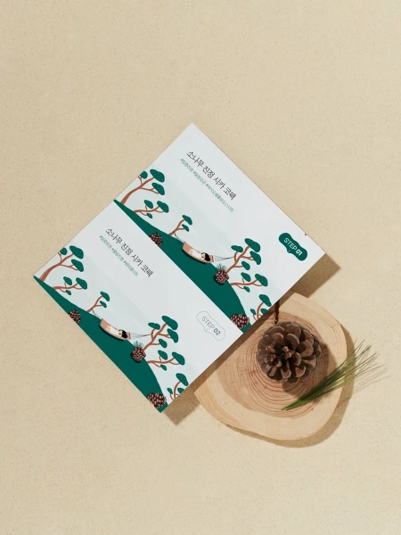 Round Lab Двухступенчатая маска для носа против чёрных точек Pine Calming Cica Nose Pack 5 шт фото 5