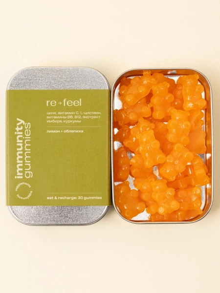 re-feel Мармелад с витаминным комплексом для укрепления иммунитета Immunity Gummies 30 шт фото 1