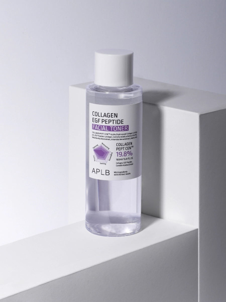 APLB Тонер с пептидами и коллагеном для упругости кожи Collagen EGF Peptide Facial Toner 160 мл фото 6