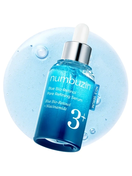 Numbuzin Сыворотка с ретинолом для сужения пор No.3 Blue Bio-Retinol Pore Refining Serum 30 мл фото 7
