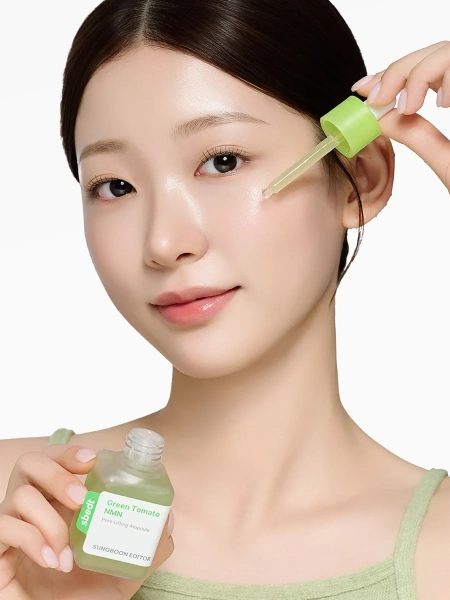 Sungboon Editor Лифтинг-сыворотка для сужения пор и упругости кожи Green Tomato NMN Pore Lifting Ampoule 40 мл фото 2