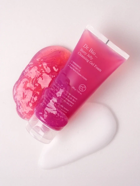 Dr. Bio Очищающий гель-желе для чувствительной кожи Berry Jelly Cleansing Gel Foam 200 гр фото 3