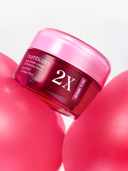 Numbuzin Интенсивная сыворотка с ПДРН и микроиглами для упругости и сияния No.2 Rose PDRN Collagen 2X Plumping Serum 30 мл фото 3