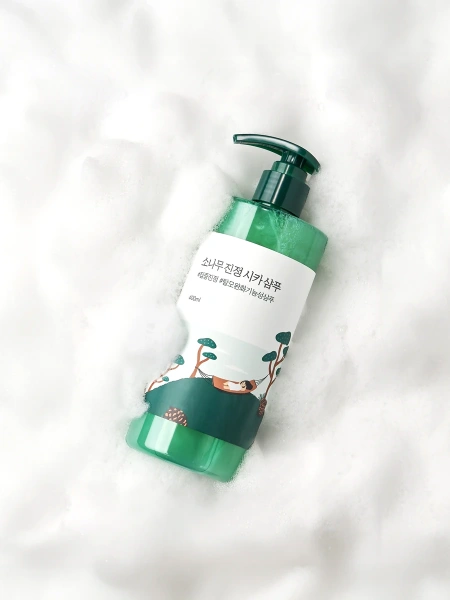 Round Lab Успокаивающий шампунь для волос с экстрактами сосны и центеллы Pine Calming Cica Shampoo 400 мл фото 6