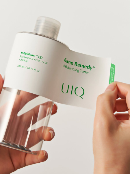 UIQ Успокаивающий тонер c янтарной кислотой и постбиотиками Biome Remedy pH Balancing Toner 300 мл фото 9