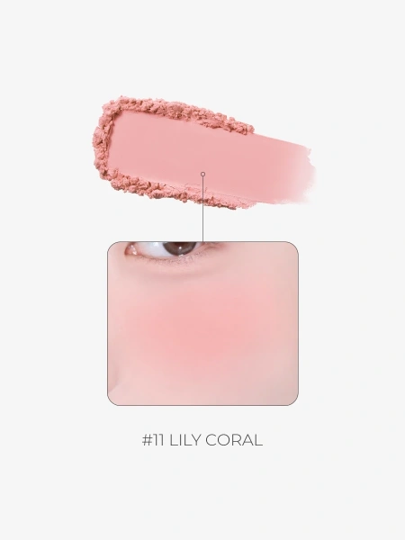 BBIA Ультратонкие пудровые румяна – коралловый Last Blush – 11 Lily Coral 4 гр фото 1
