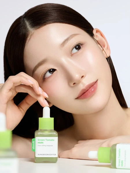 Sungboon Editor Лифтинг-сыворотка для сужения пор и упругости кожи Green Tomato NMN Pore Lifting Ampoule 40 мл фото 5