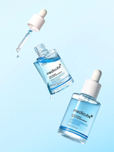 Medicube Двухфазная сыворотка с гиалуроновой кислотой, ПДРН и пептидами Hyaluronic Multi Peptide Serum 30 мл фото 1
