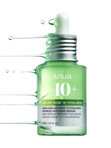 Anua Успокаивающая сыворотка с 10% азелаиновой кислоты Azelaic Acid 10 Hyaluron Soothing Serum 30 мл фото 4