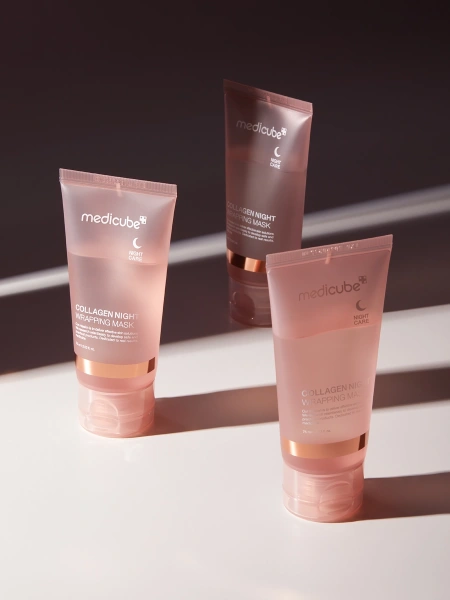 Medicube Ночная коллагеновая маска-пленка для лифтинг-эффекта и сияния кожи Collagen Night Wrapping Mask 75 мл фото 7