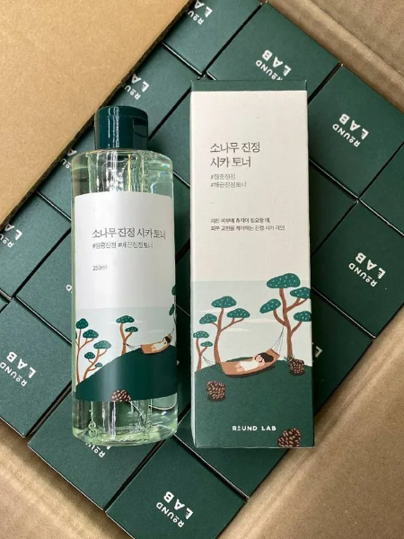 Round Lab Тонер с экстрактами сосны и центеллы для проблемной кожи Pine Calming Cica Toner 250 мл фото 5