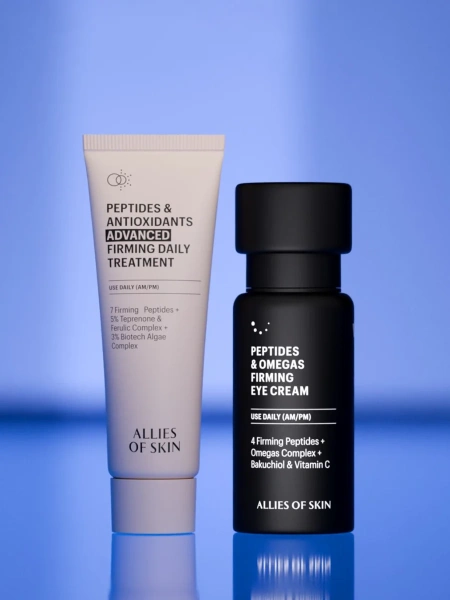 Allies of Skin Укрепляющий дуэт с пептидами: крем для лица + крем для глаз Daily Peptide Firming Duo 12+15 мл фото 2