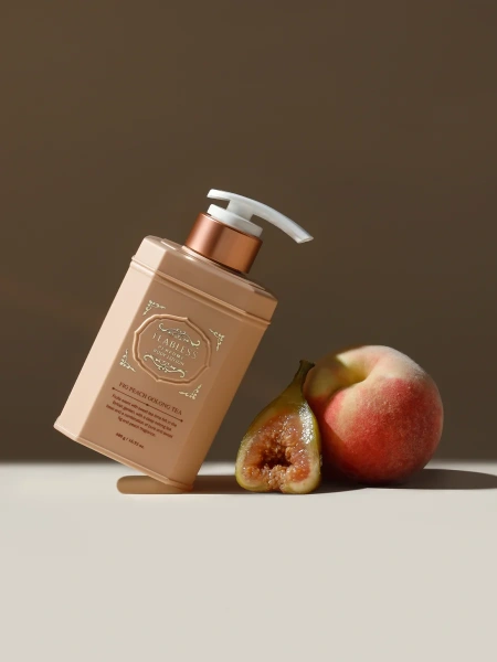 Teabless Парфюмированный лосьон «Инжир, Персик» Fig Peach Oolong Tea Perfume Body Lotion 480 гр фото 6