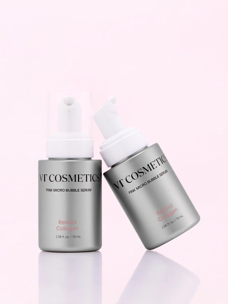 VT Cosmetics Пузырьковая сыворотка с ретинолом и коллагеном Retinol Collagen Pink Micro Bubble Serum 70 мл фото 3