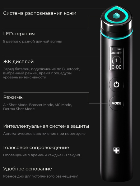 Medicube Микротоковый аппарат для лица  6-в-1 AGE-R Booster Pro Pink  фото 15