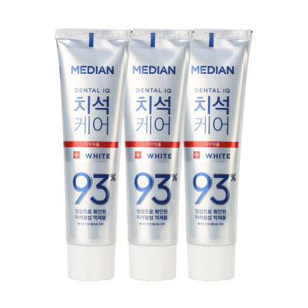 Median Отбеливающая зубная паста с цеолитом Tartar Protection White 120 гр х 3 шт