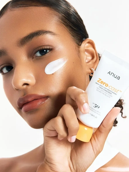 Anua Увлажняющий солнцезащитный крем SPF50 Zero-Cast Moisturizing Finish Sunscreen 50 мл фото 3