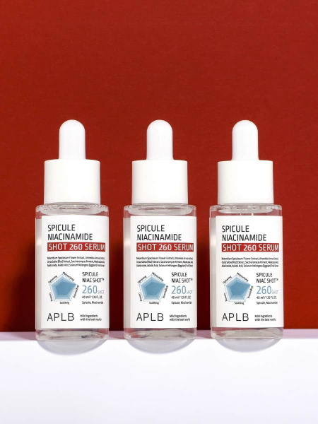 APLB Обновляющая сыворотка со спикулами и ниацинамидом Spicule Niacinamide Shot 260 Serum 40 мл фото 4