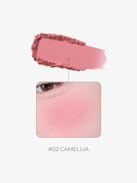 BBIA Ультратонкие пудровые румяна – ярко-розовый Last Blush – 02 Camellia 4 гр фото 1