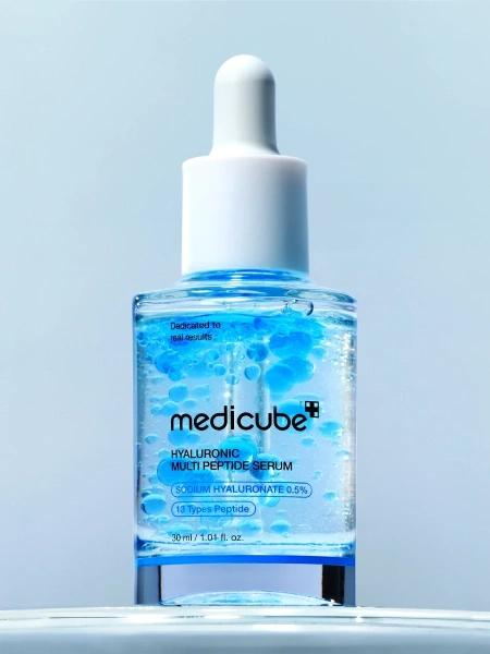 Medicube Двухфазная сыворотка с гиалуроновой кислотой, ПДРН и пептидами Hyaluronic Multi Peptide Serum 30 мл фото 4