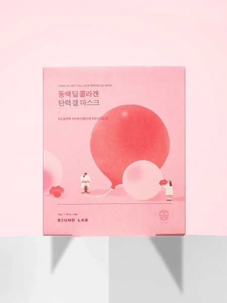 Round Lab Гидрогелевая маска с экстрактом камелии и коллагеном Camellia Deep Collagen Firming Gel Mask 34 гр х 4 шт фото 10