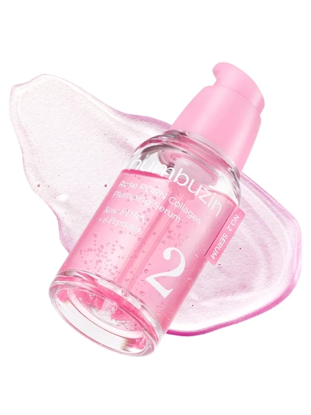 Numbuzin Увлажняющая сыворотка с ПДРН и пептидами для сияния кожи No.2 Rose PDRN Collagen Plumping Serum 30 мл фото 8